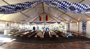 Authentic German Biergarten Tent at the Clayton Oktoberfest