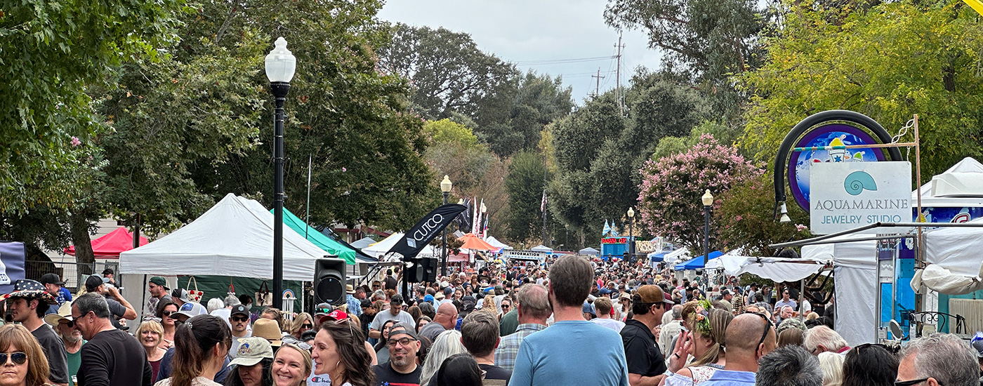 Crows in the streets of Clayton, California for Oktoberfest